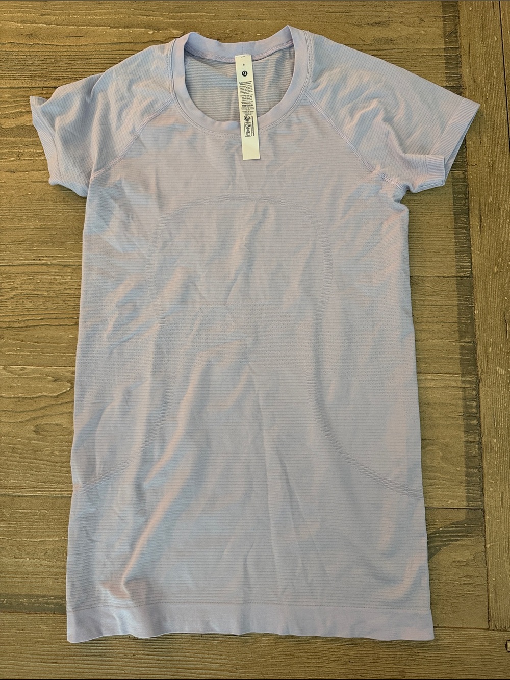 lululemon athletica Light Lavender Swifty Tech 2.0 Hip Length Short Sleeve Tee